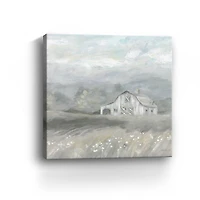 Country Meadow Farmhouse Neutral Canvas Giclee