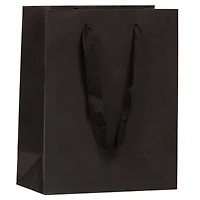 JAM Paper Medium Black Matte Heavy Duty Kraft Gift Bags, 3ct.