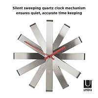 Umbra 12" Steel Ribbon Round Wall Clock