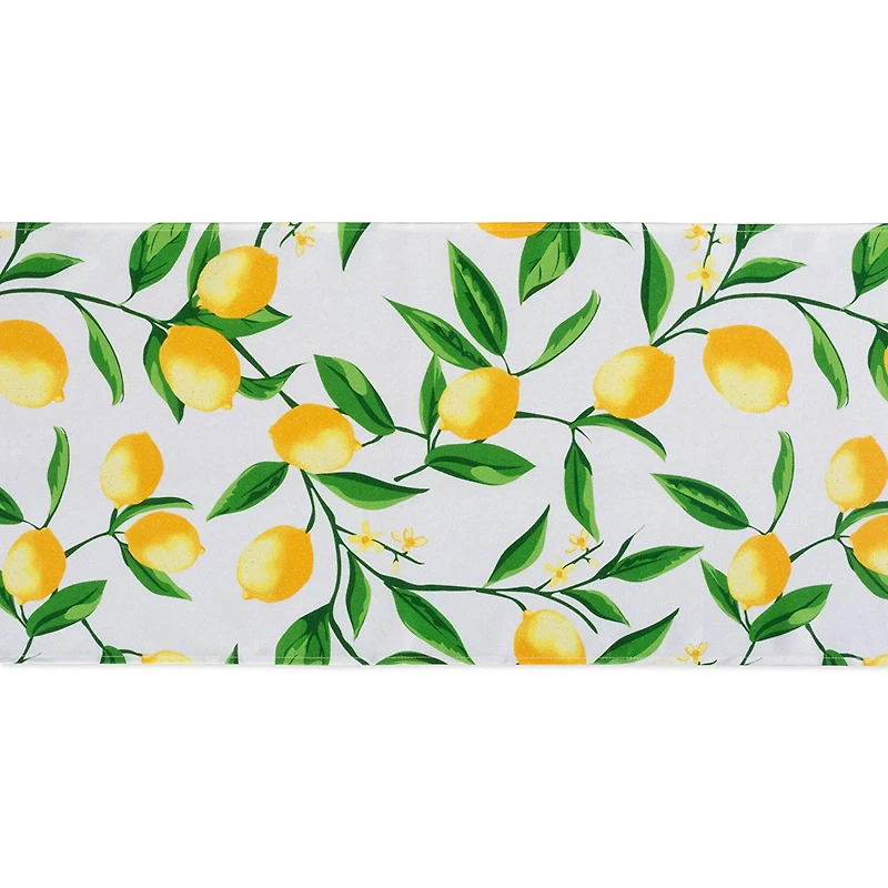 DII® Lemon Bliss Print Outdoor Table Runner 14x108 inches