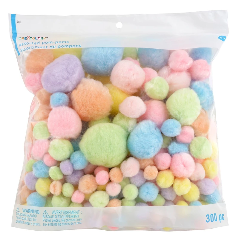 Pastel Pom Poms by Creatology™, 300ct.