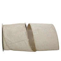 JAM Paper 4" x 10yd. Pleated Metallic Wired Lux Ribbon