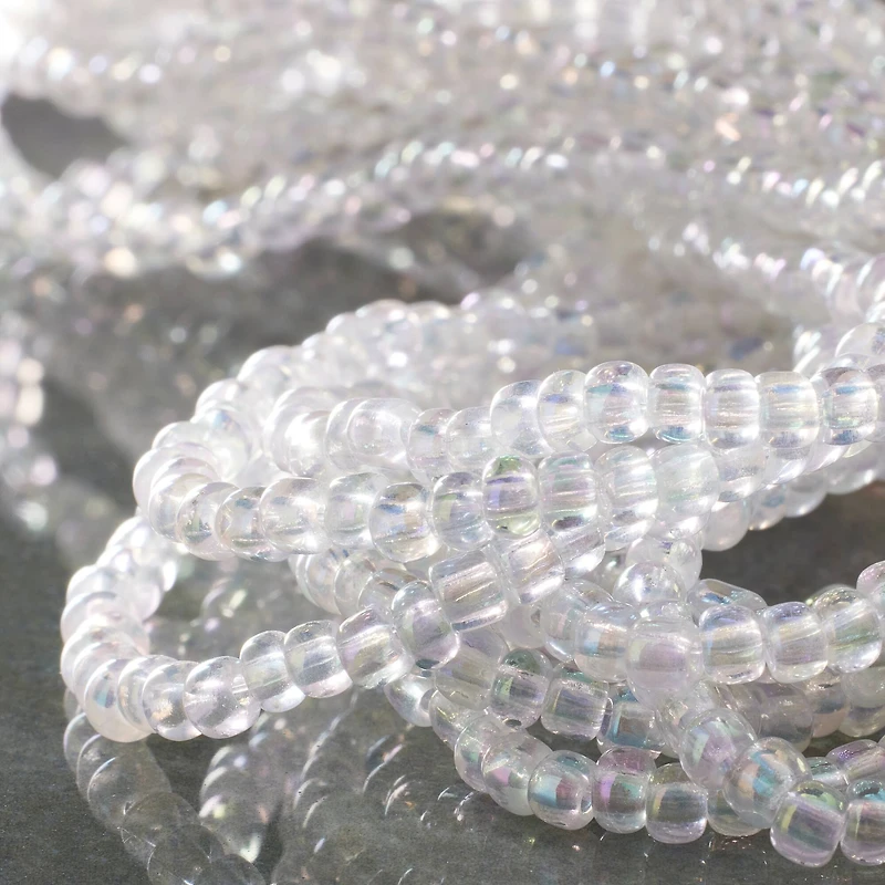 12 Pack: Clear Glass Seed Beads, 6/0 by Bead Landing™