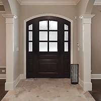 Mind Reader Black Metal Mesh Umbrella Holder Rack Stand