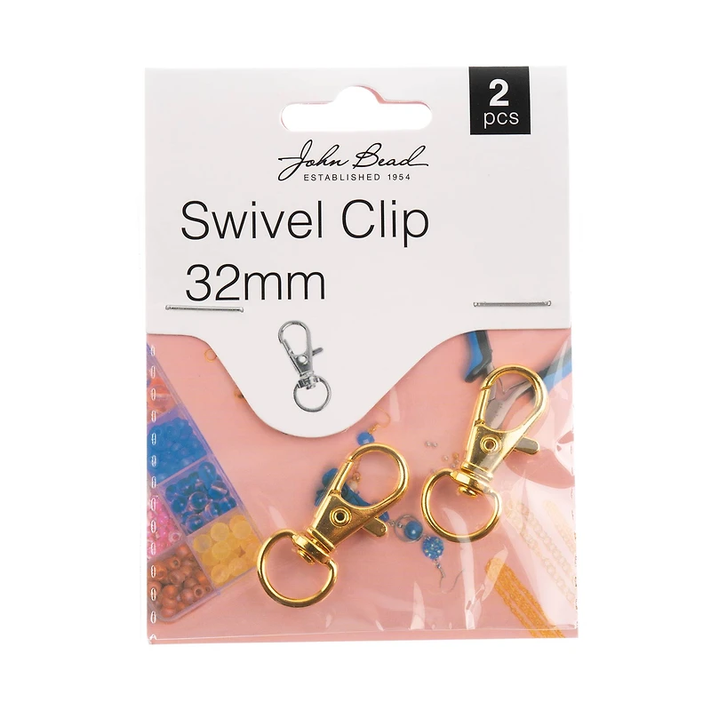 John Bead Must Have Findings 32mm Swivel Clips