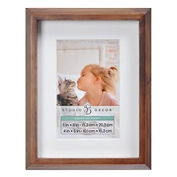Expressions™ Narrow Brown Frame with Mat by Studio Décor