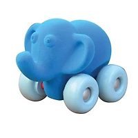 Rubbabu 7" Blue Elephant Aniwheelie Baby Toy