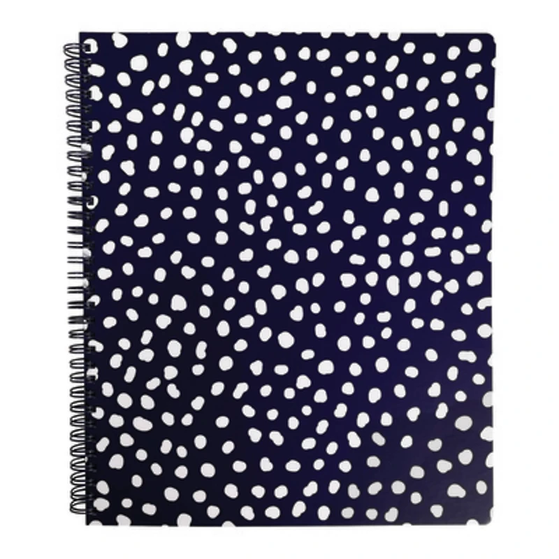 Steel Mill & Co.® Navy & White Dots Large Notebook