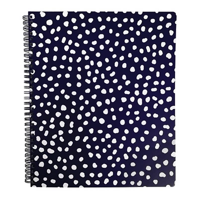 Steel Mill & Co.® Navy & White Dots Large Notebook