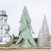 Hello Honey® 11" Mint Reactive Glaze Finish Handmade Stoneware Tree