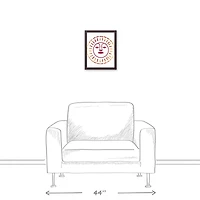 Rosey Sun 11" x 14" Black Framed Canvas