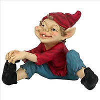 Design Toscano 9.5" Squeegee the Eccentric Elf Garden Gnome Statue
