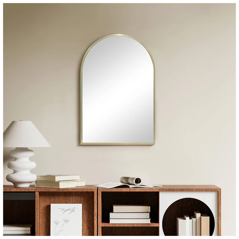 Vegas Cowgirl 12" x 18" Gold Arch Mirror by Ashland®