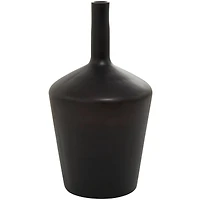 The Novogratz Black Glass Vase 12" x 12" x 22"