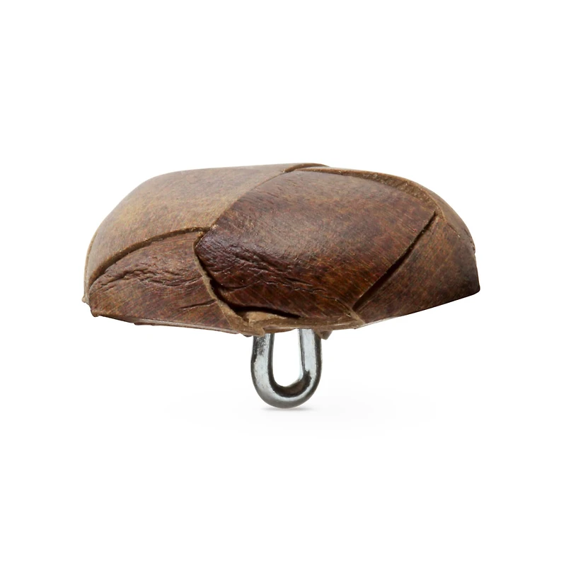 Dritz® 23mm Weaved Recycled Leather Round Shank Buttons, 3ct.
