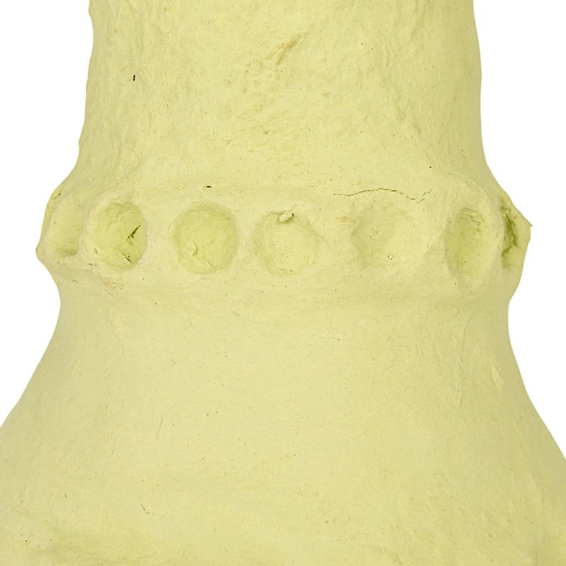 Hello Honey® 17" Mint Handmade Paper Mache Vase with Embossed & Debossed Design