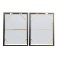 CosmoLiving by Cosmopolitan Set of 2 Green Canvas Wall Art 24", 32"