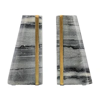 Hello Honey® 6" Modern Marble Bookend Set