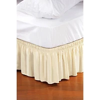 Home Details Beige Wrap Around Bed Ruffle, Twin/Full
