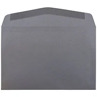 JAM Paper 6" x 9" Dark Gray Booklet Premium Envelopes, 25ct.