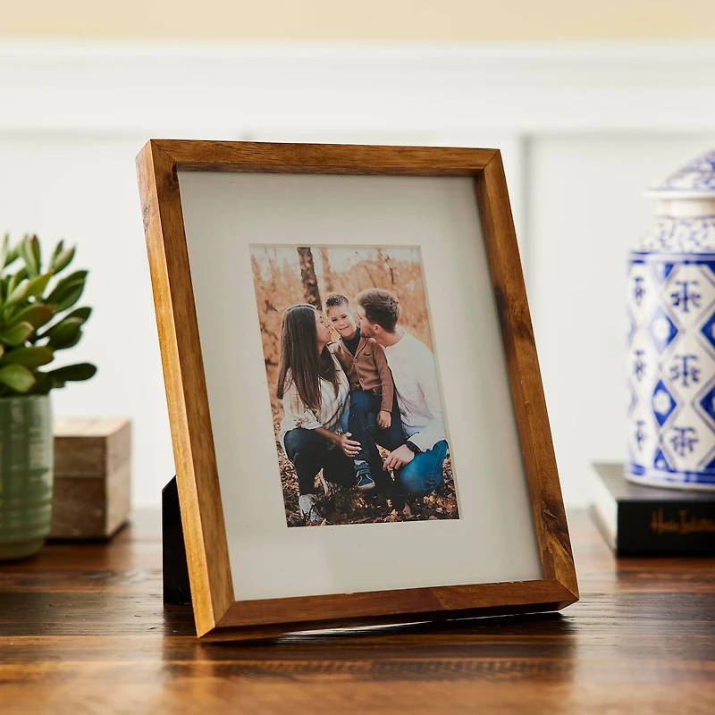 Expressions™ Walnut Thin Frame with Mat by Studio Décor®