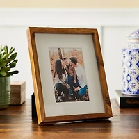 Expressions™ Walnut Thin Frame with Mat by Studio Décor®