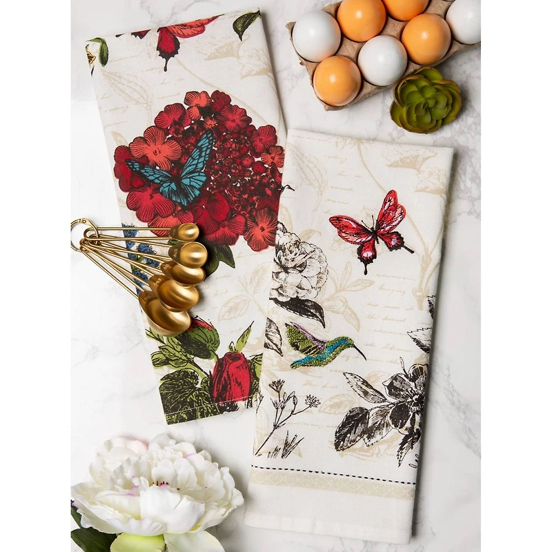 DII® Botanical Blooms Dishtowel, 2ct.