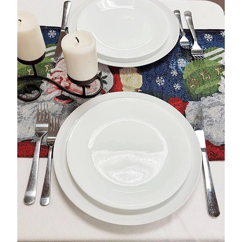 Wizardi 13.75" x 67" Santa Claus Christmas Table Runner