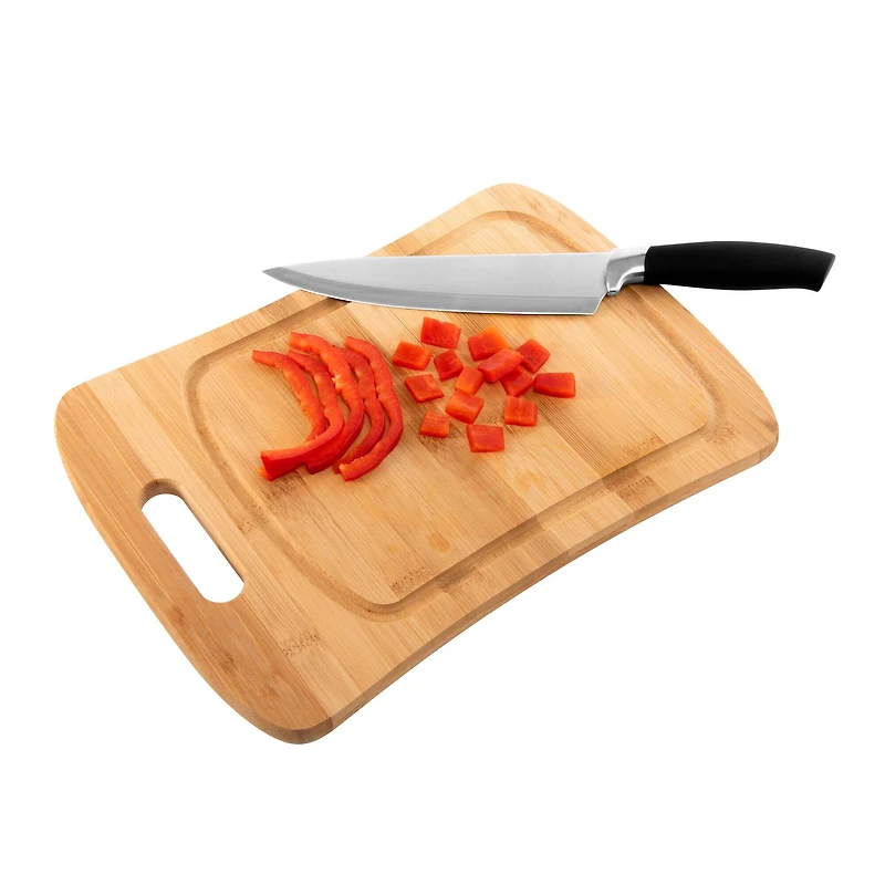 Kitchen Details Large Curved Bamboo Cutting Board