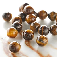 Brown Tiger Eye Round Beads, 10mm by Bead Landing™