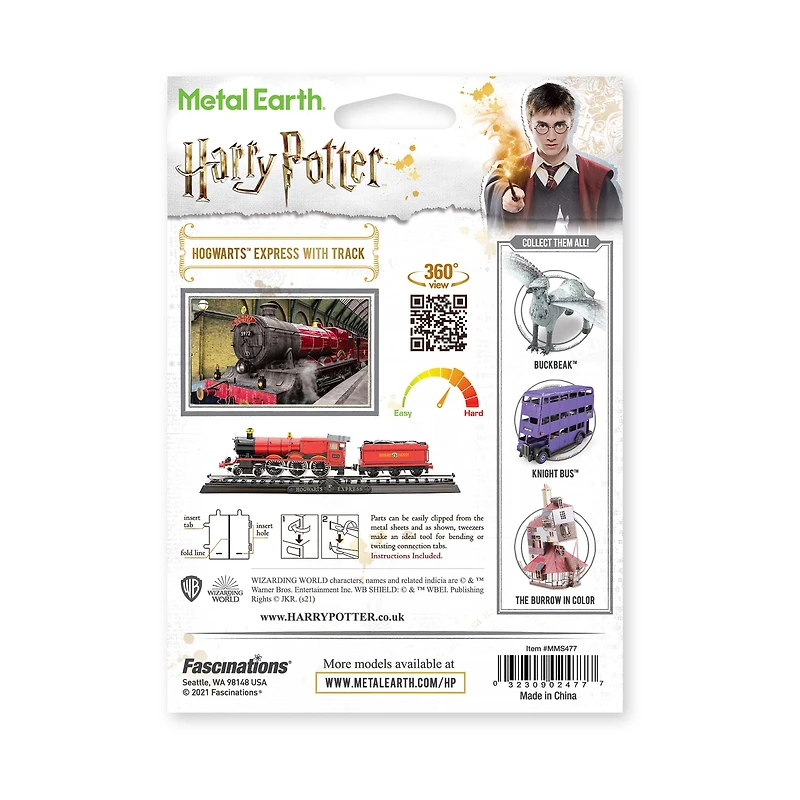 Metal Earth 3D Metal Model Kit - Harry Potter Hogwarts Express with Track