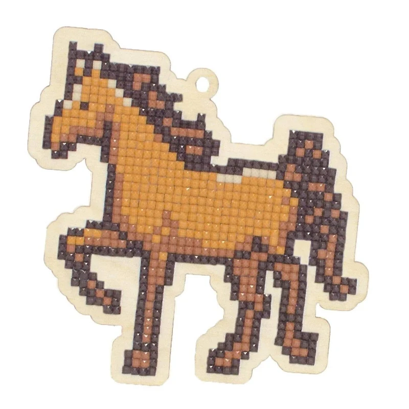 Wizardi Diamond Painting Ornament Kit Horse