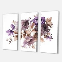 Designart - Retro Flowers With Leaves