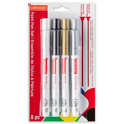 Craft Smart® Paint Pen Set, Black Tie