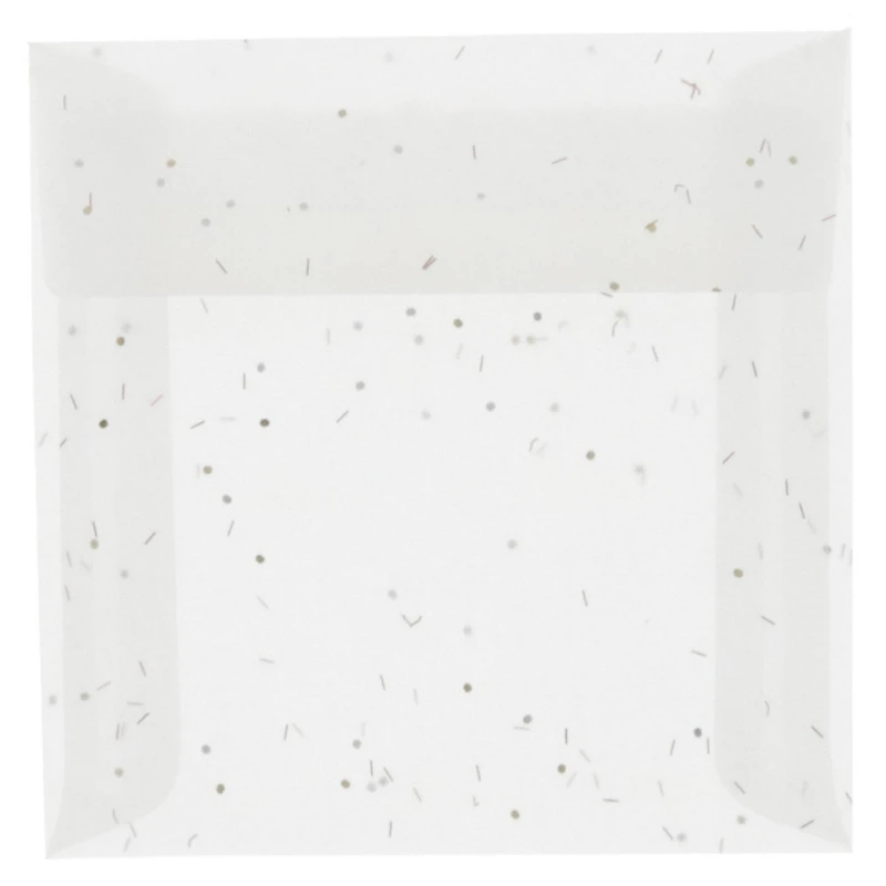 JAM Paper 6.5" x 6.5" Square Translucent Vellum Envelopes