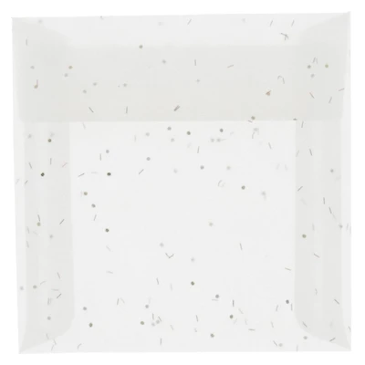 JAM Paper 6.5" x 6.5" Square Translucent Vellum Envelopes