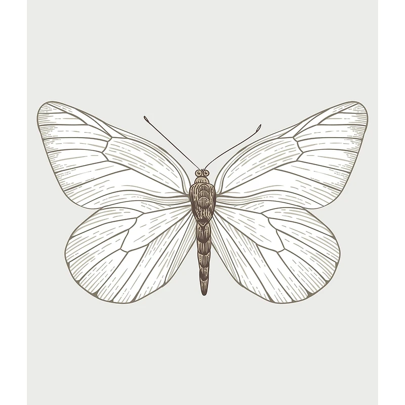 RoomMates White Butterfly Tapestry