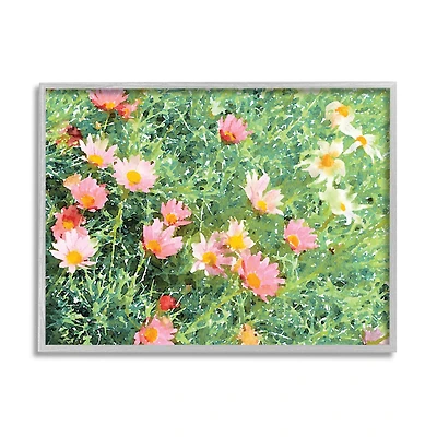 Stupell Industries Impressionistic Pink Carnations In Green Field in Frame Wall Art
