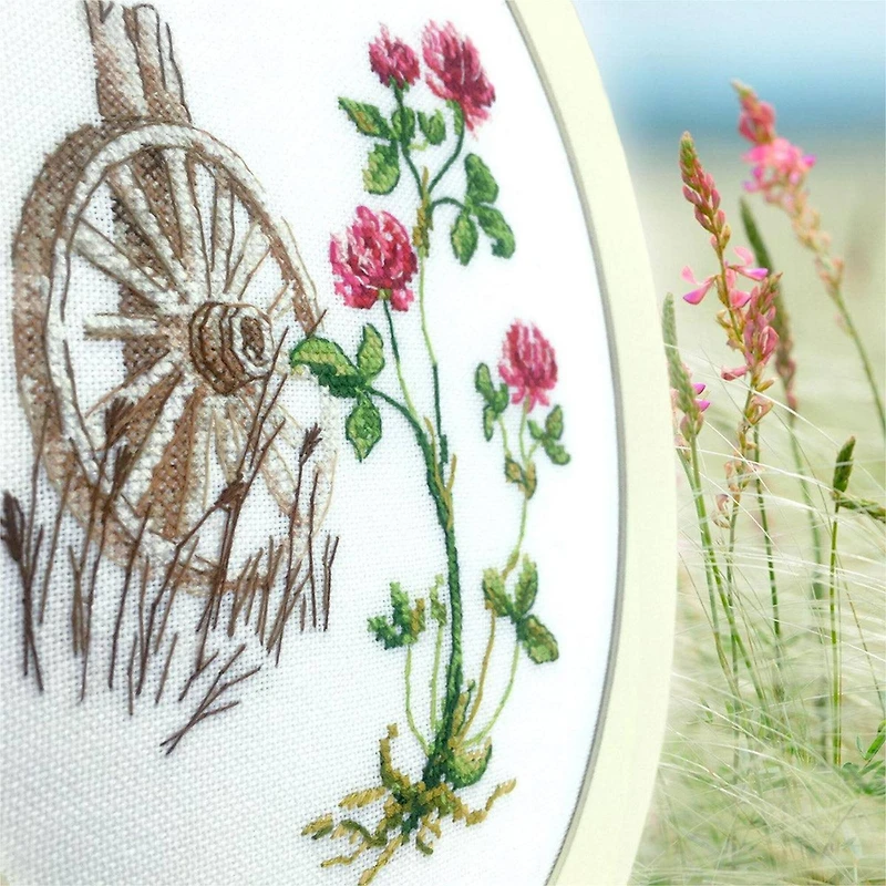RTO Bloomy Herbs with Wheel Cross Stitch Kit