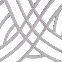 24" Gray Wood Eclectic Abstract Wall Décor Set