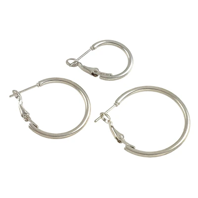Hoop Earrings by Bead Landing®, Silver