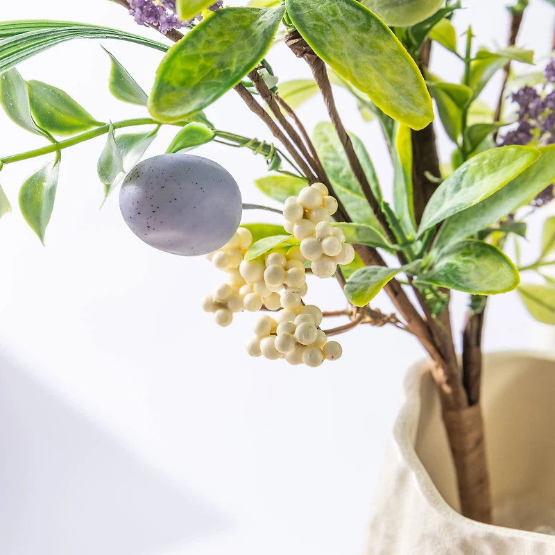 Glitzhome® 28" Easter Eggs & Lavender Picks Set