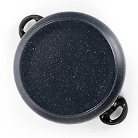 Gibson Home® Leighton 3-Piece 8.5qt. Black Nonstick Steel Pasta Pot with Steamer