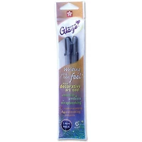 Sakura® Glaze 3D Ink Black Gel Pens, 2ct.