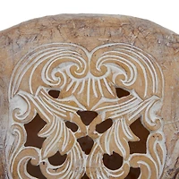 Brown Resin Bohemian Skull Wall Decor 23" x 20" x 5"