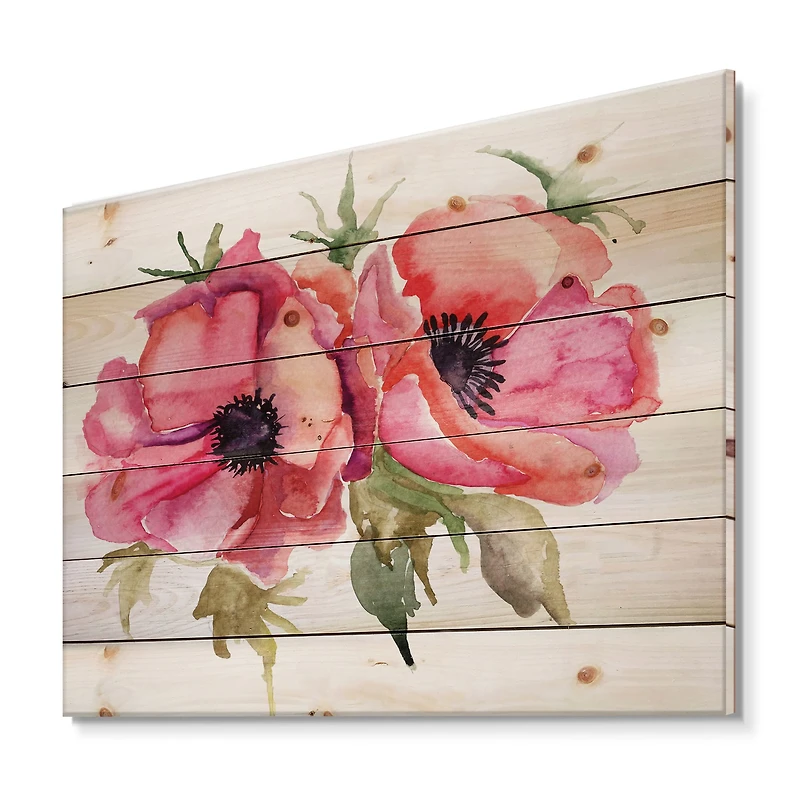 Designart - Stylized Poppy Flowers