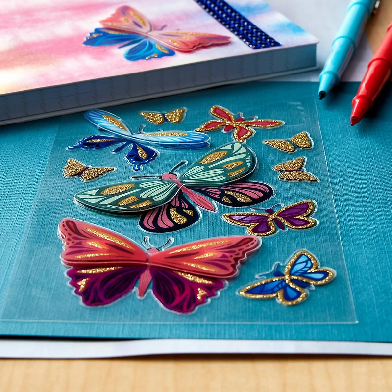 Golden Butterflies Dimensional Stickers by Recollections™