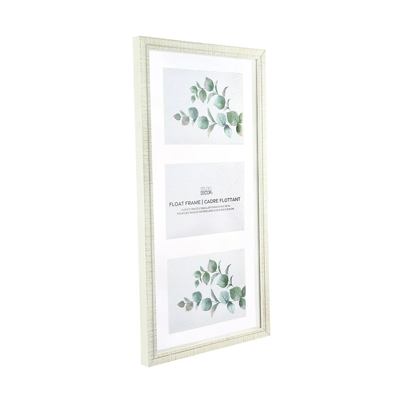 6 Pack: White Wooden 10" x 20" Float Frame, Alexandria by Studio Décor®