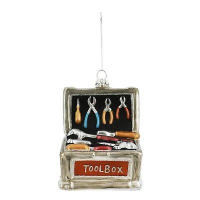 4.25" Glass Toolbox Ornament by Ashland®