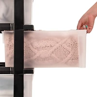 IRIS® 30.5" Black & Clear 4-Drawer Chest